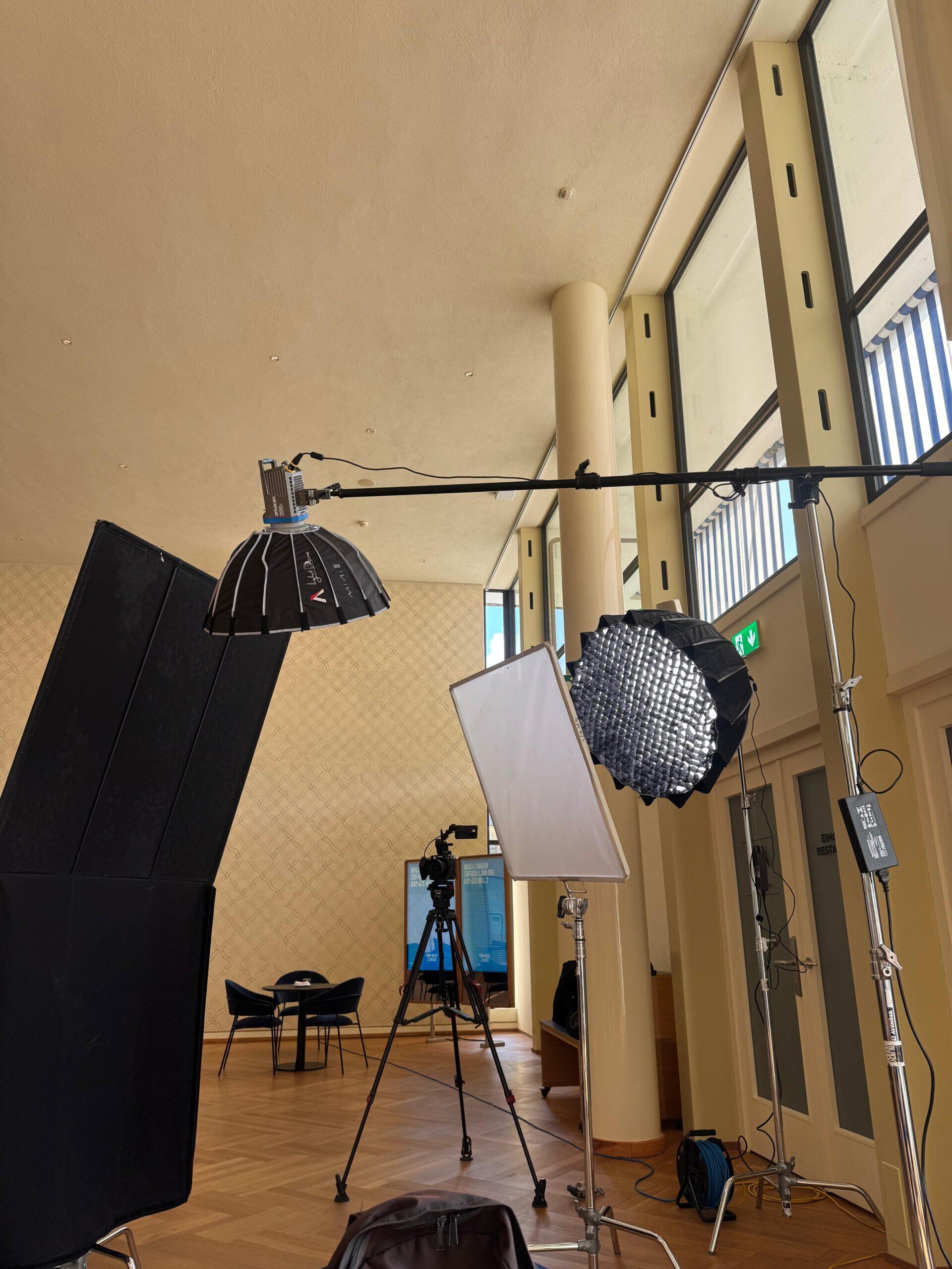 Das Setup für das Interview mit den Teilnehmenden der IFMW 2025.