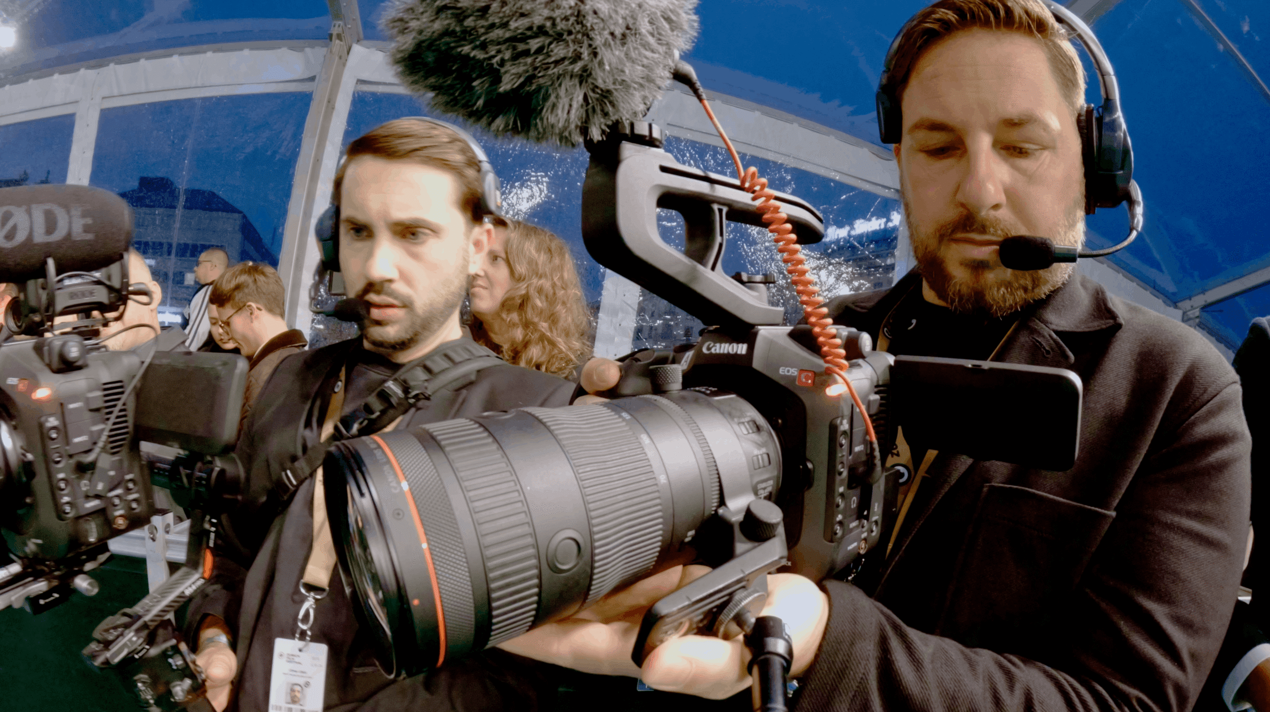 POV on camera at ZFF25 with Black Frame x Canon